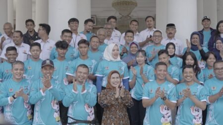 Lepas 18 Atlet PON XXI Aceh-Sumut, Ketua KONI Kabupaten Serang: Insyallah Kami akan Berikan yang Terbaik