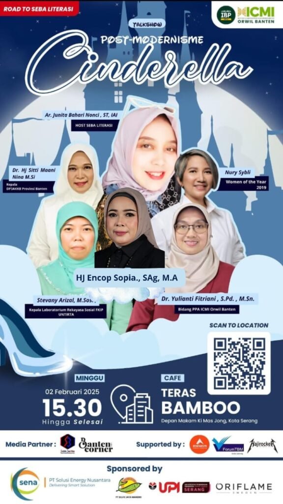 ICMI Orwil Banten dan Serang Book Party Gelar Talkshow Bertajuk Post-Modernisme Cinderella, Ini Harapannya…