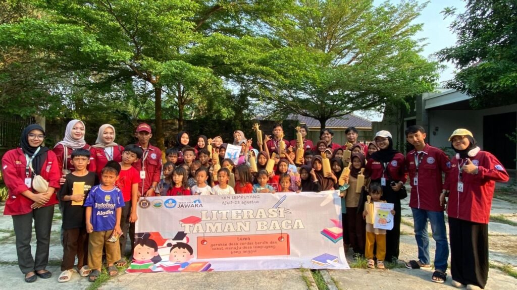 Tingkatkan Budaya Baca, KKM UNIBA 93 Gelar Program Literasi Bersama Taman Baca Jawara di Desa Lempuyang