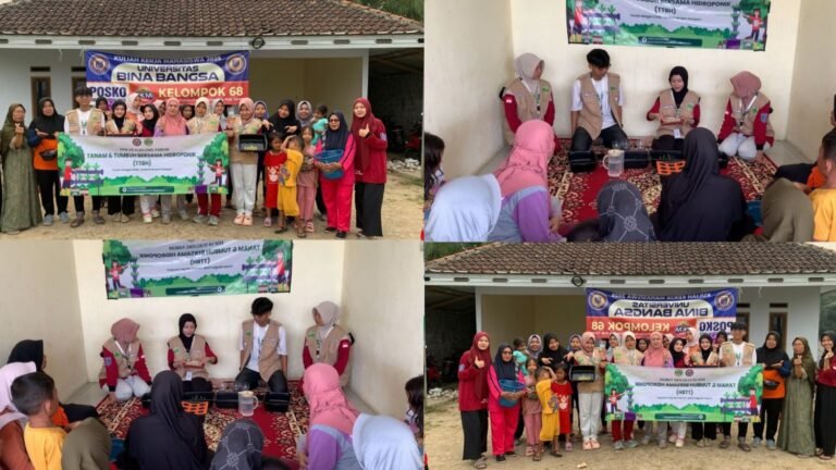 Inovasi Pertanian, Mahasiswa KKM 68 Uniba Sukses Sosialisasikan Hidroponik di Desa Bojong Pandan