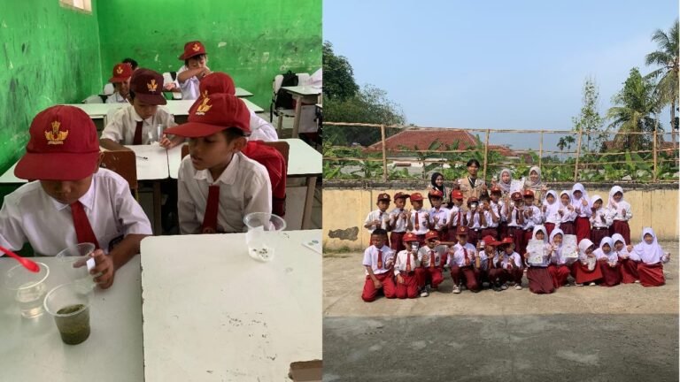 Mahasiswa KKM 68 Universitas Bina Bangsa Gelar Edukasi Seru “Petualangan Kecambah Toge” di SDN Bojong Pandan