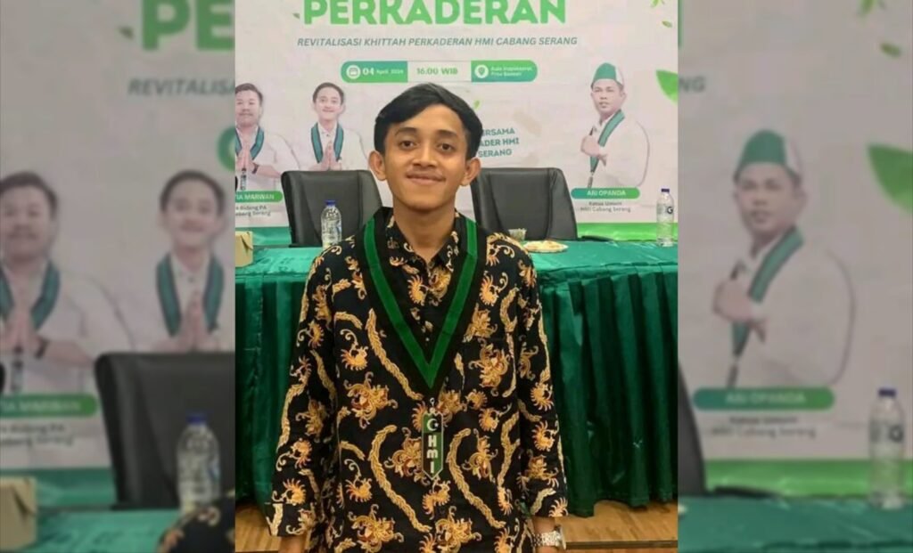 Dalam rangka Wujudkan Kabupaten Serang Bahagia, Anang Ma’ruf Faisal Ketua Bidang HMI Cabang Serang Soroti Program 100 hari kerja Bupati dan Wakil Bupati Kabupaten Serang yang belum maksimal