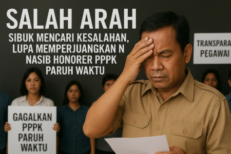Salah Arah: Sibuk Mencari Kesalahan, Lupa Memperjuangkan Nasib Honorer PPPK Paruh Waktu