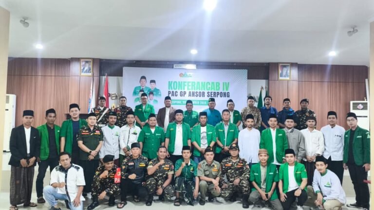 Konferancab GP Ansor Serpong Tetapkan Fauzi Ubaidillah sebagai Ketua PAC Terpilih