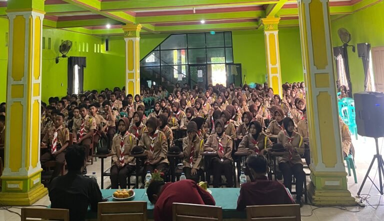 Saka Bhayangkara Polsek Pontang menggelar kegiatan pembinaan Pramuka se wilayah Ciptayasa dan Lebak wangi