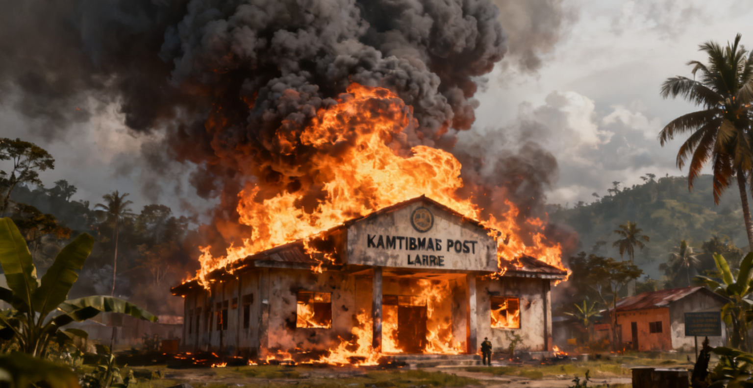 Nabire Diguncang Insiden Pembakaran Pos Kamtibmas, PT Kristalin Ekalestari Menyampaikan Rasa Prihatin