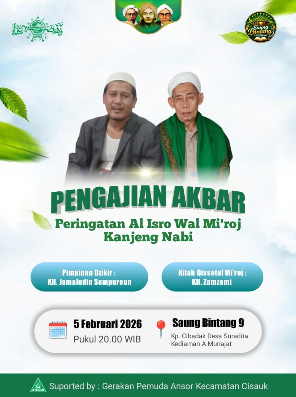 Perkuat Spiritualitas Jelang Ramadhan, GP Ansor PAC Cisauk Gelar Refleksi Kader