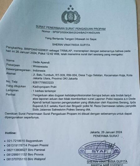 Dokumen Sah Ada, Tapi Kasus Lahan Serang Terjebak