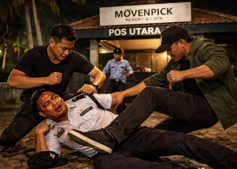 Pengeroyokan Petugas Keamanan di Movenpick Carita, Satu Pelaku Diduga Anak Lurah Umbul Tanjung