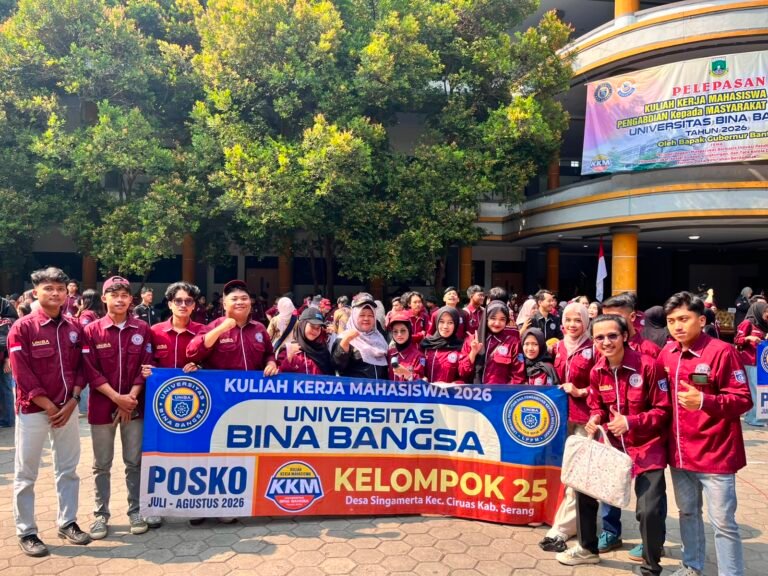 KKM Kelompok 25 Universitas Bina Bangsa Dilepas Langsung oleh Gubernur Banten