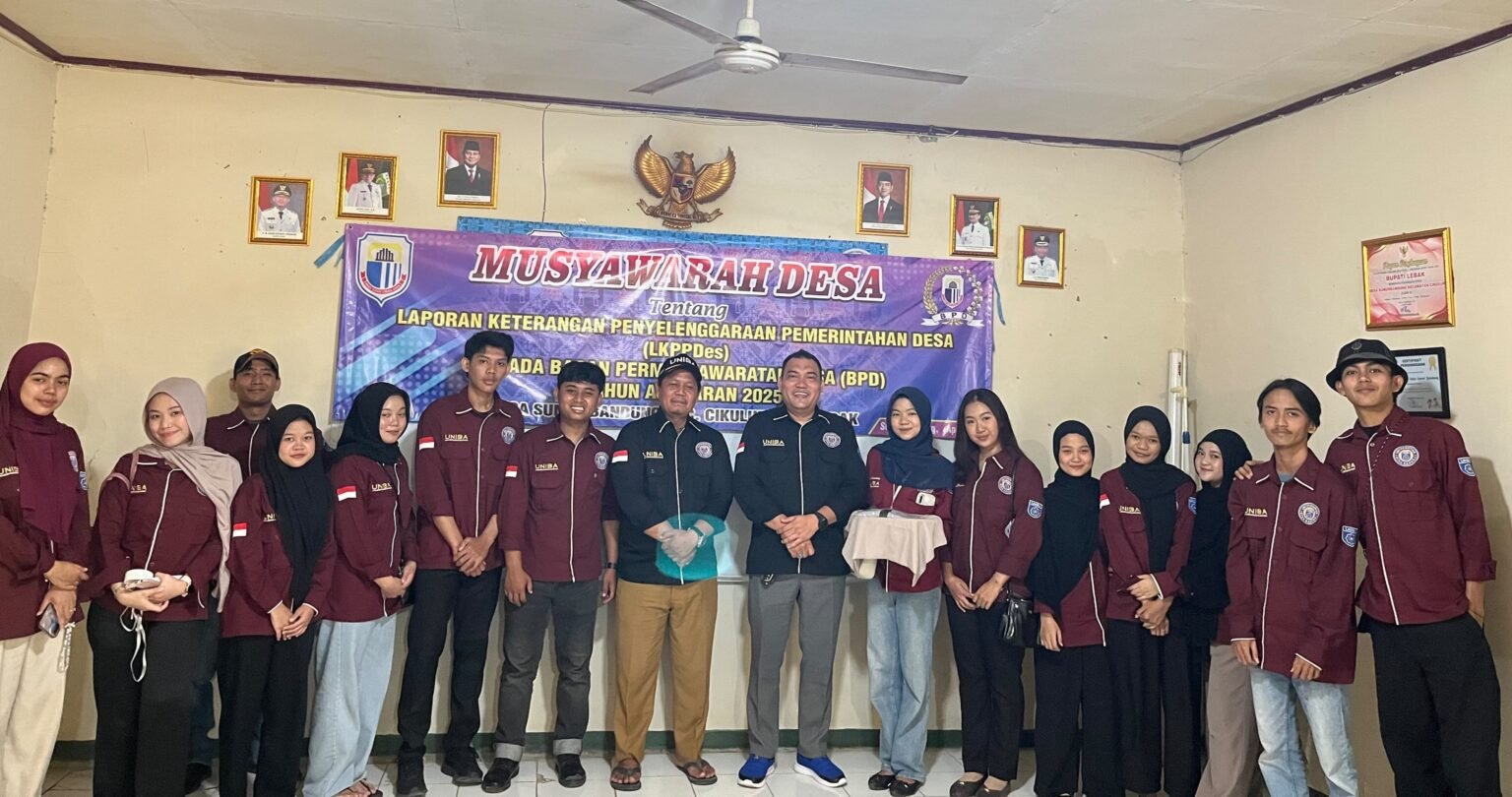 Penyerahan Mahasiswa KKM Universitas Bina Bangsa Kelompok 78 di Desa Sumurbandung Berlangsung Khidmat