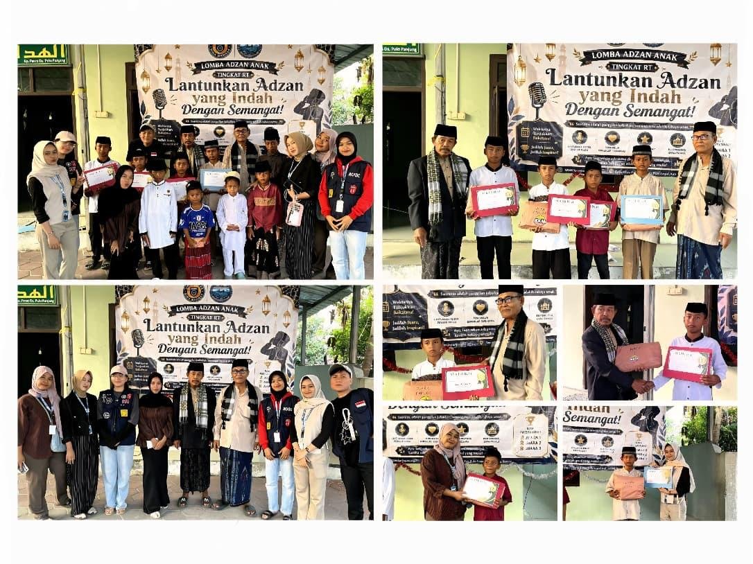 Semarak Lomba Adzan Anak Tingkat RT, KKM 63 Pulo Panjang 2 Dorong Generasi Muda Cinta Kegiatan Keagamaan