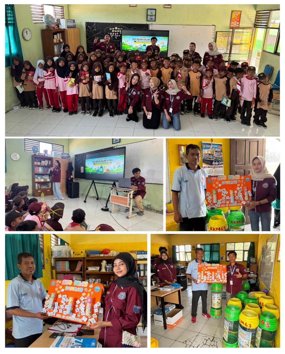Eco Bin Galon: Langkah Kecil KKM 63 Pulo Panjang 2 untuk Lingkungan Sekolah