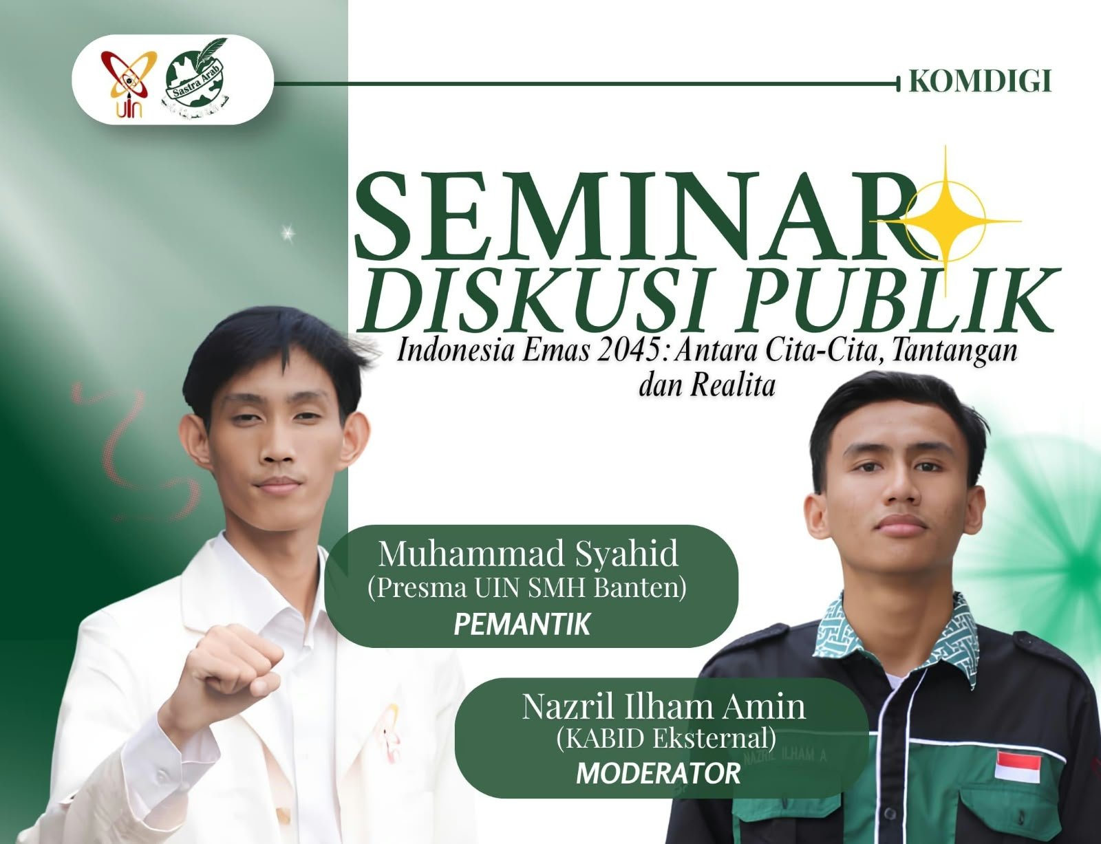 HMPS BSA UIN Banten Gelar Diskusi Indonesia Emas 2045